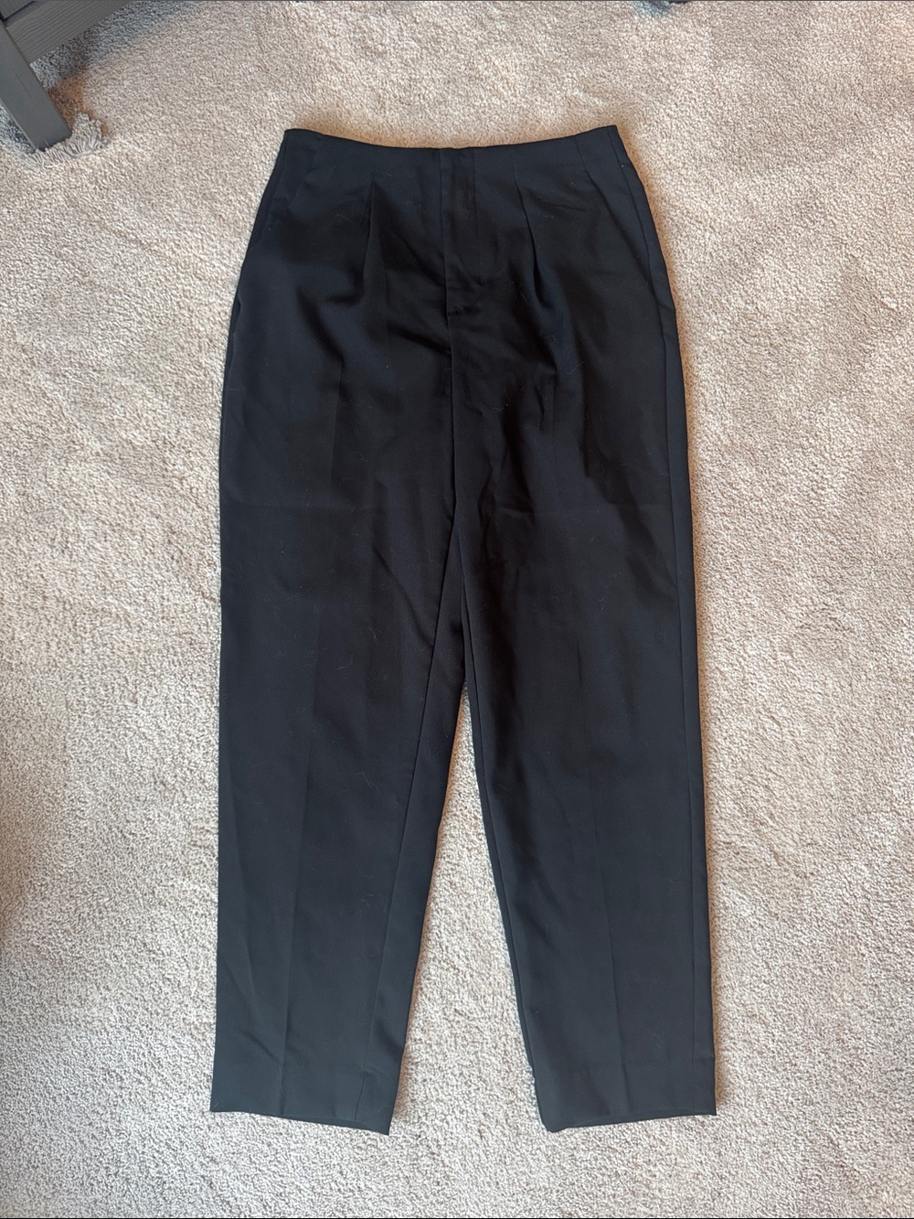 Black Pleated Trousers